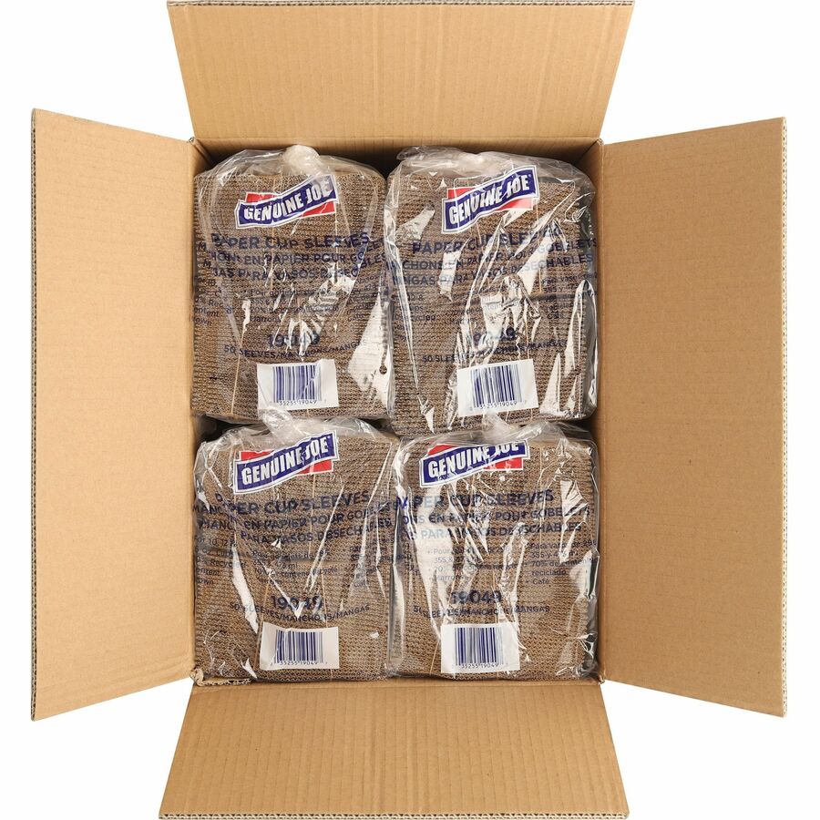 Genuine Joe Protective Corrugated Cup Sleeves (19049CT)