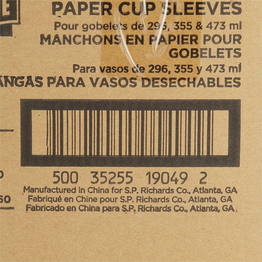 Genuine Joe Protective Corrugated Cup Sleeves (19049CT)