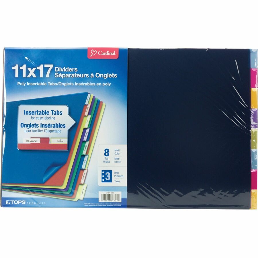 Cardinal 11x17 Poly Insertable Dividers (84803)