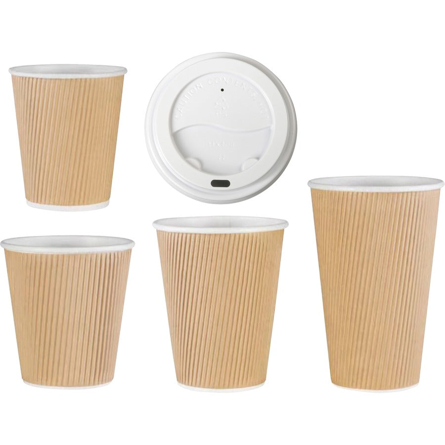 Genuine Joe 16 oz Rippled Hot Cups (11257)