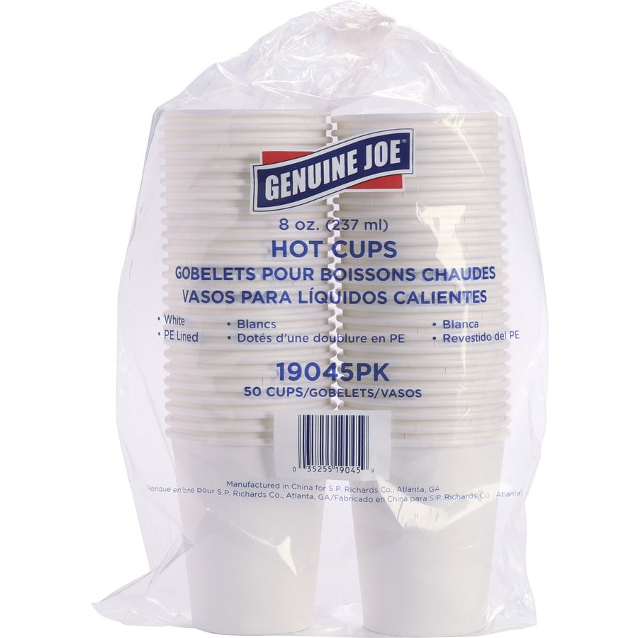 Genuine Joe 8 oz Disposable Hot Cups (19045)