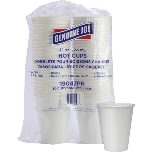 Genuine Joe 12 oz Disposable Hot Cups (19047)