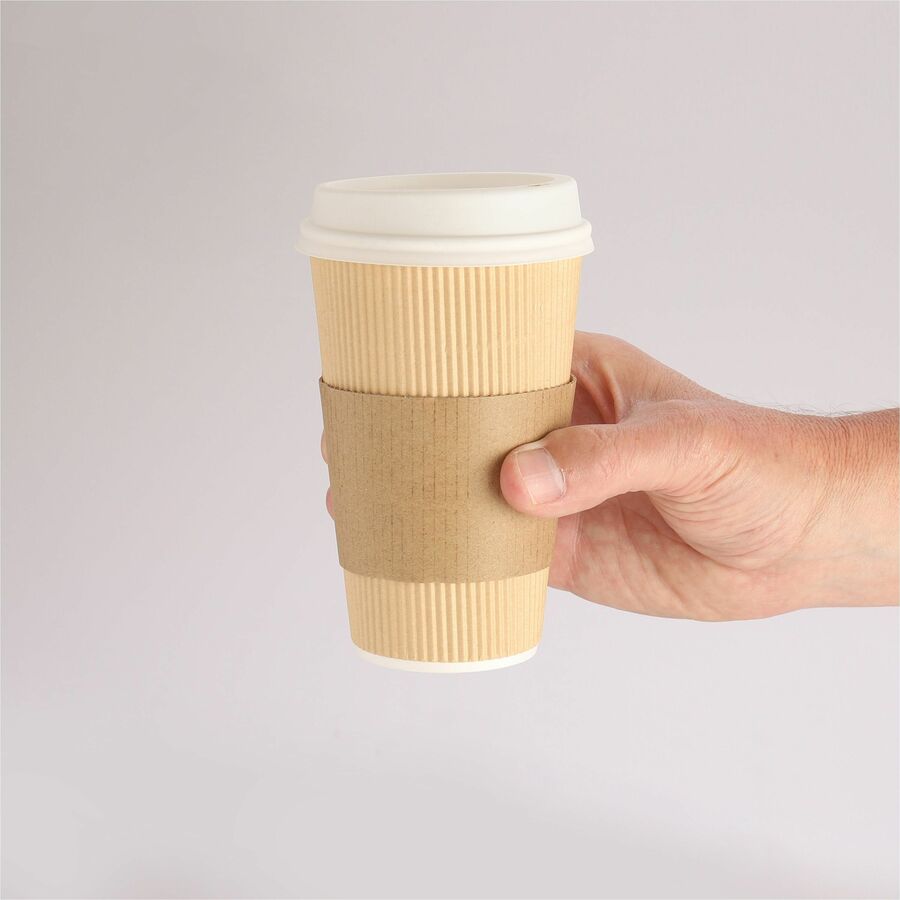Genuine Joe Protective Corrugated Cup Sleeves (19049)