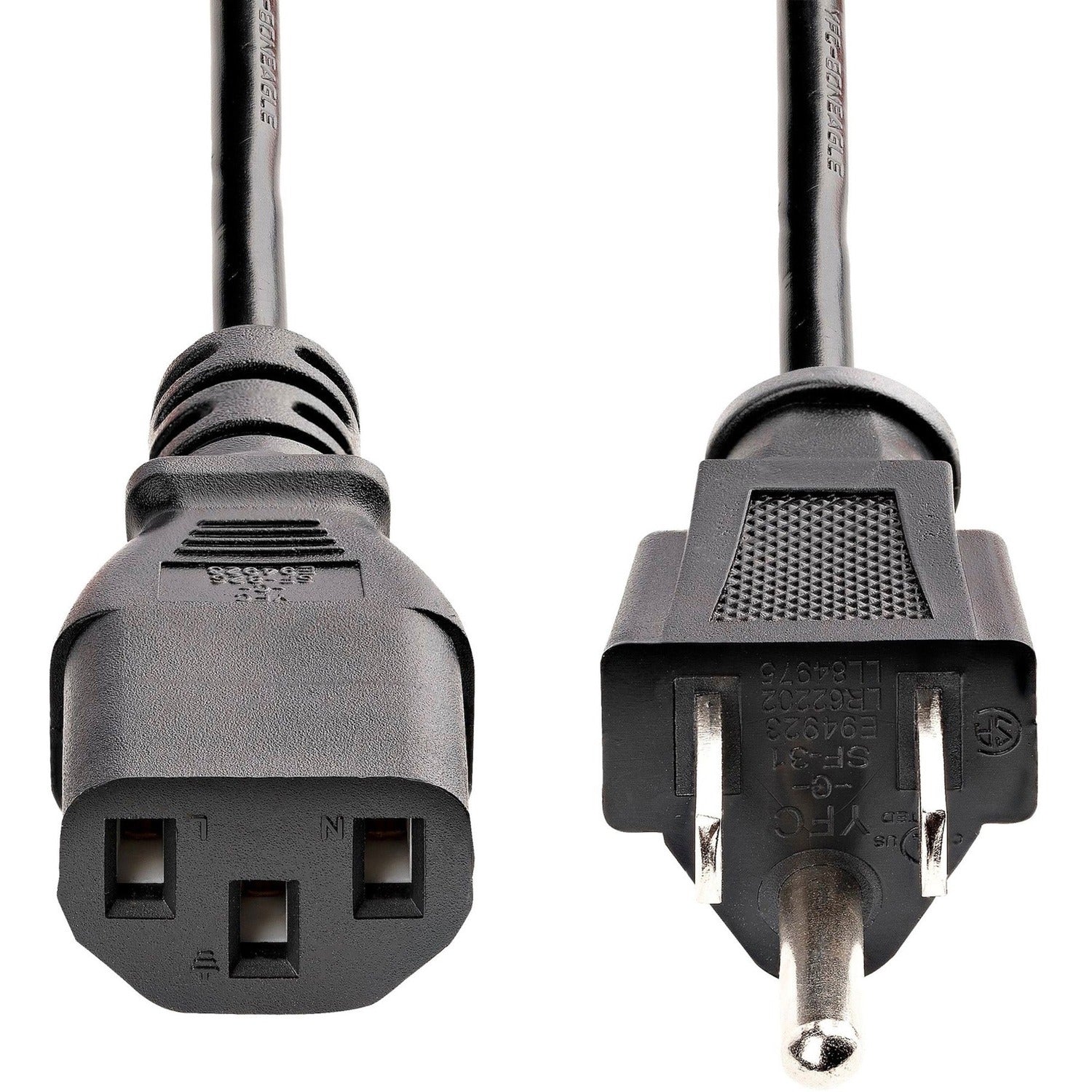 StarTech 12ft Power Cord, Nema 5-15p To C13 Cable (PXT10112)