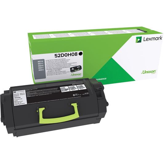 Lexmark Original High Yield Laser Toner Cartridge - Black - 1 Each (52D0H08)