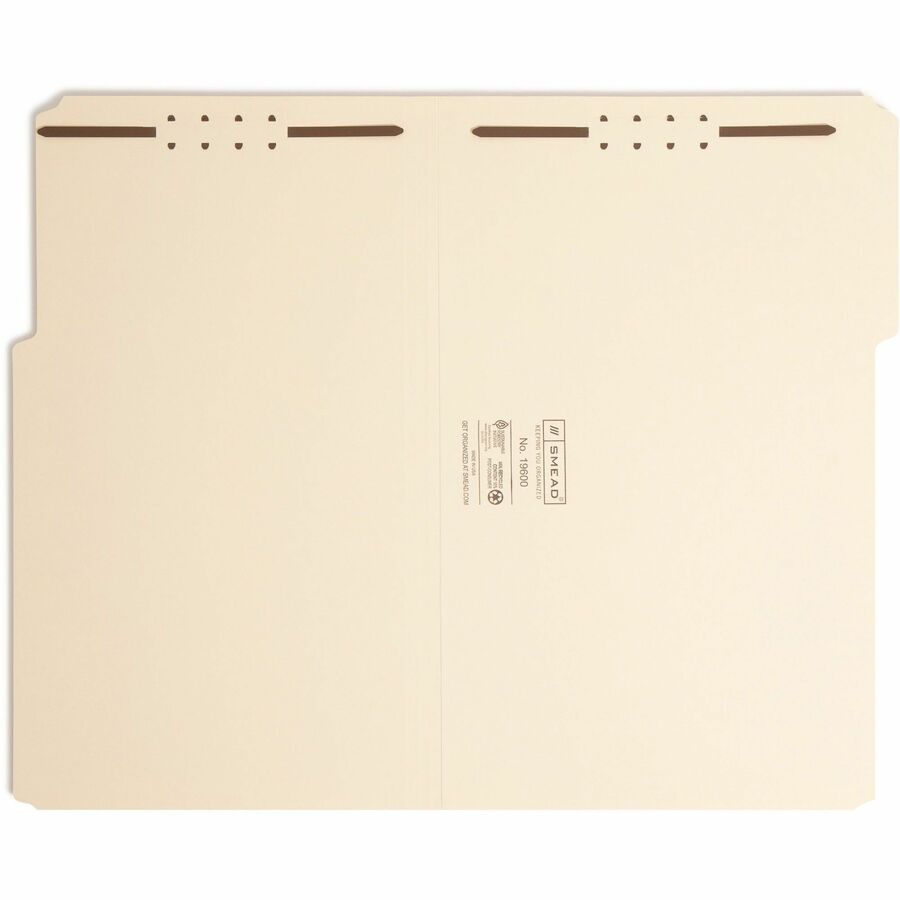 Smead 1/3 Tab Cut Legal Recycled Fastener Folder (19600)