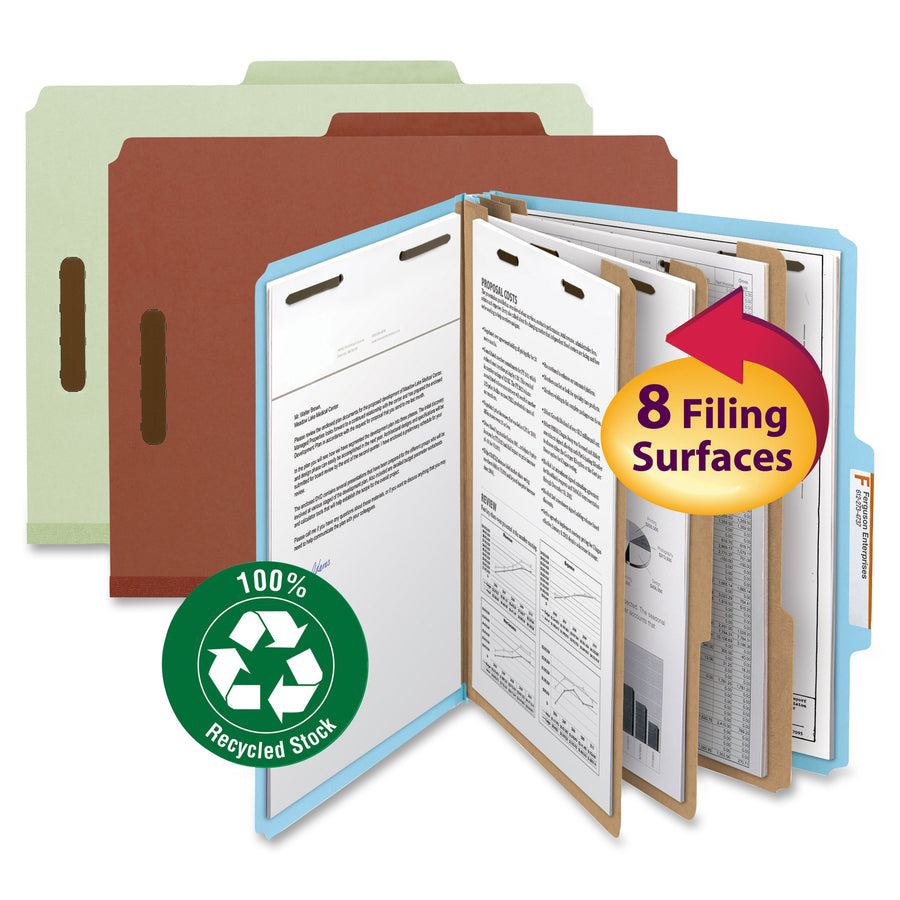 Smead 2/5 Tab Cut Letter Recycled Classification Folder (14090)
