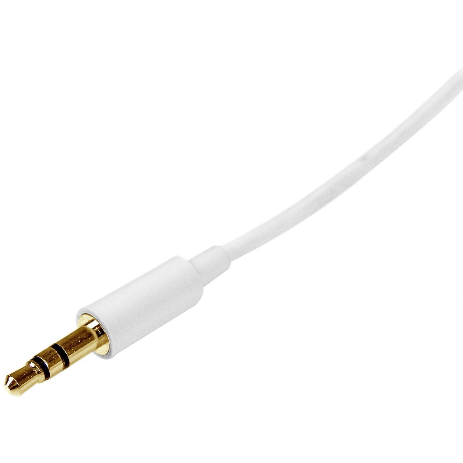 StarTech 2m White Slim 3.5mm Stereo Audio Cable (MU2MMMSWH)