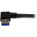 StarTech 1m Black Usb 3 Cable Right Angle A To B (USB3SAB1MRA)