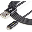 StarTech 2m Black 8-pin Lightning To Usb Cable (USBLT2MB)