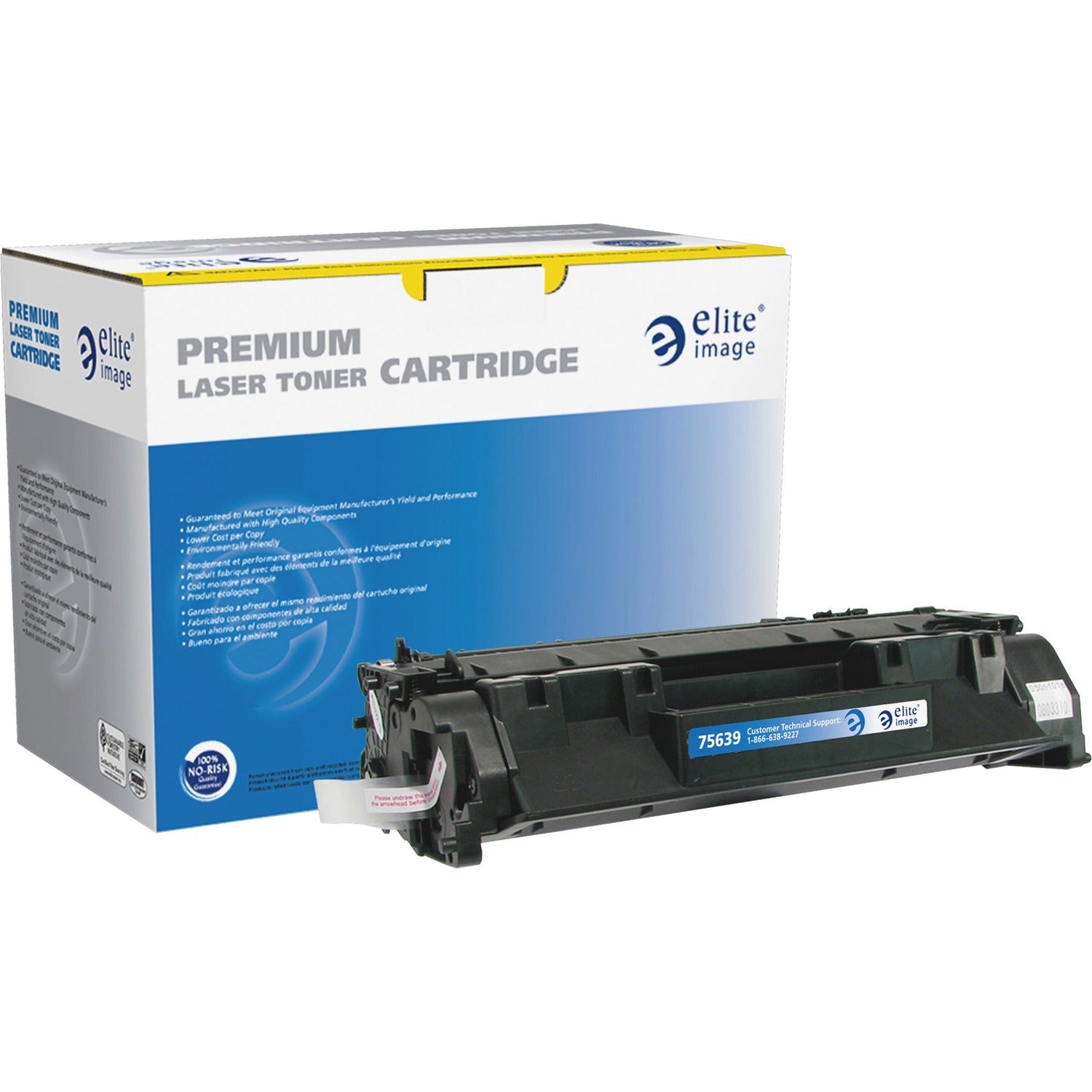 Elite Image Remanufactured MICR High Yield Laser Toner Cartridge - Alternative for HP 80A (CF280A) - Black - 1 Each (75639)