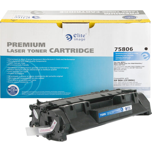 Elite Image Remanufactured Toner Cartridge - Alternative for HP 80A (CF280A) (75806)