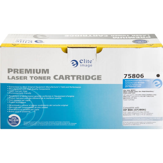 Elite Image Remanufactured Toner Cartridge - Alternative for HP 80A (CF280A) (75806)