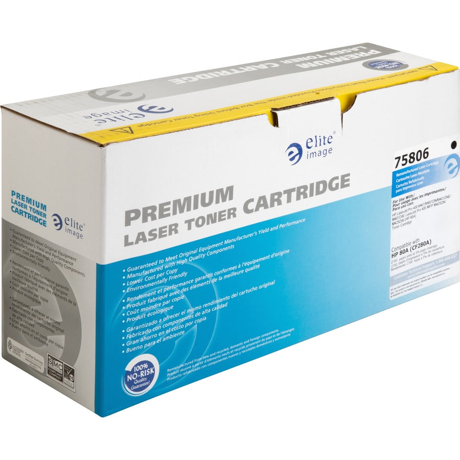 Elite Image Remanufactured Toner Cartridge - Alternative for HP 80A (CF280A) (75806)