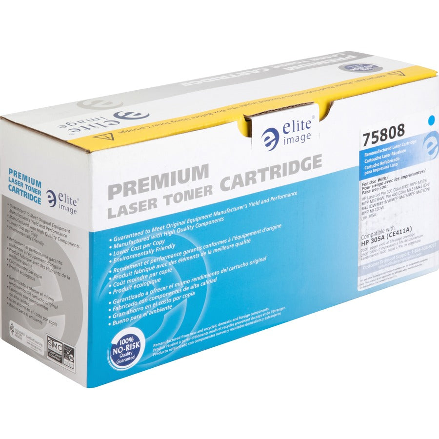 Elite Image Remanufactured Toner Cartridge - Alternative for HP 305A (CE411A) (75808)
