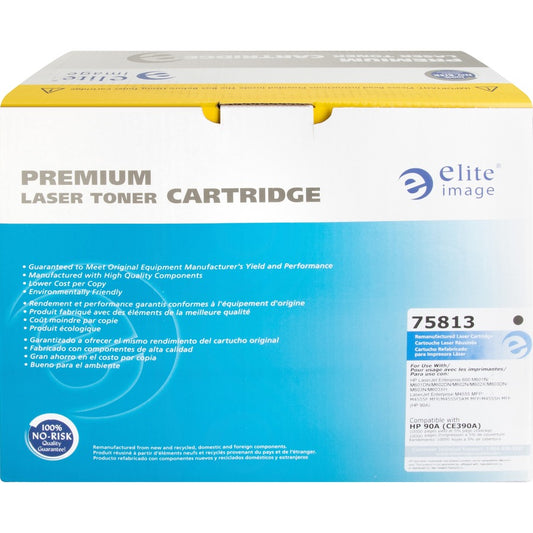 Elite Image Remanufactured Toner Cartridge - Alternative for HP 90A (CE390A) (75813)
