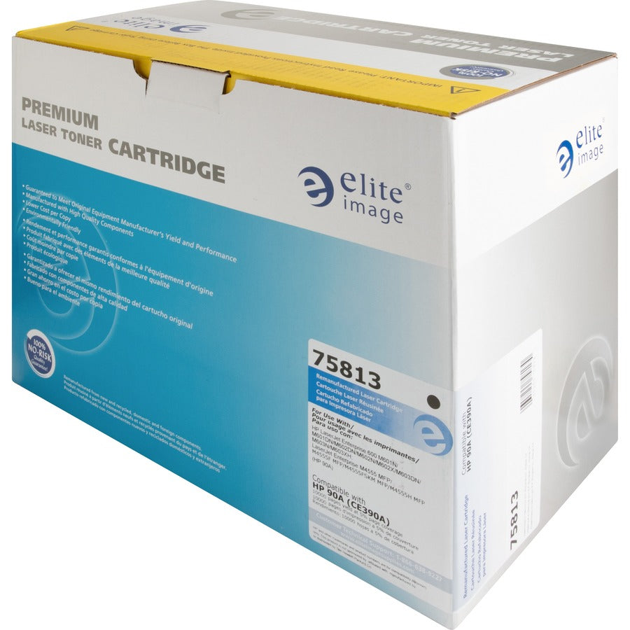 Elite Image Remanufactured Toner Cartridge - Alternative for HP 90A (CE390A) (75813)