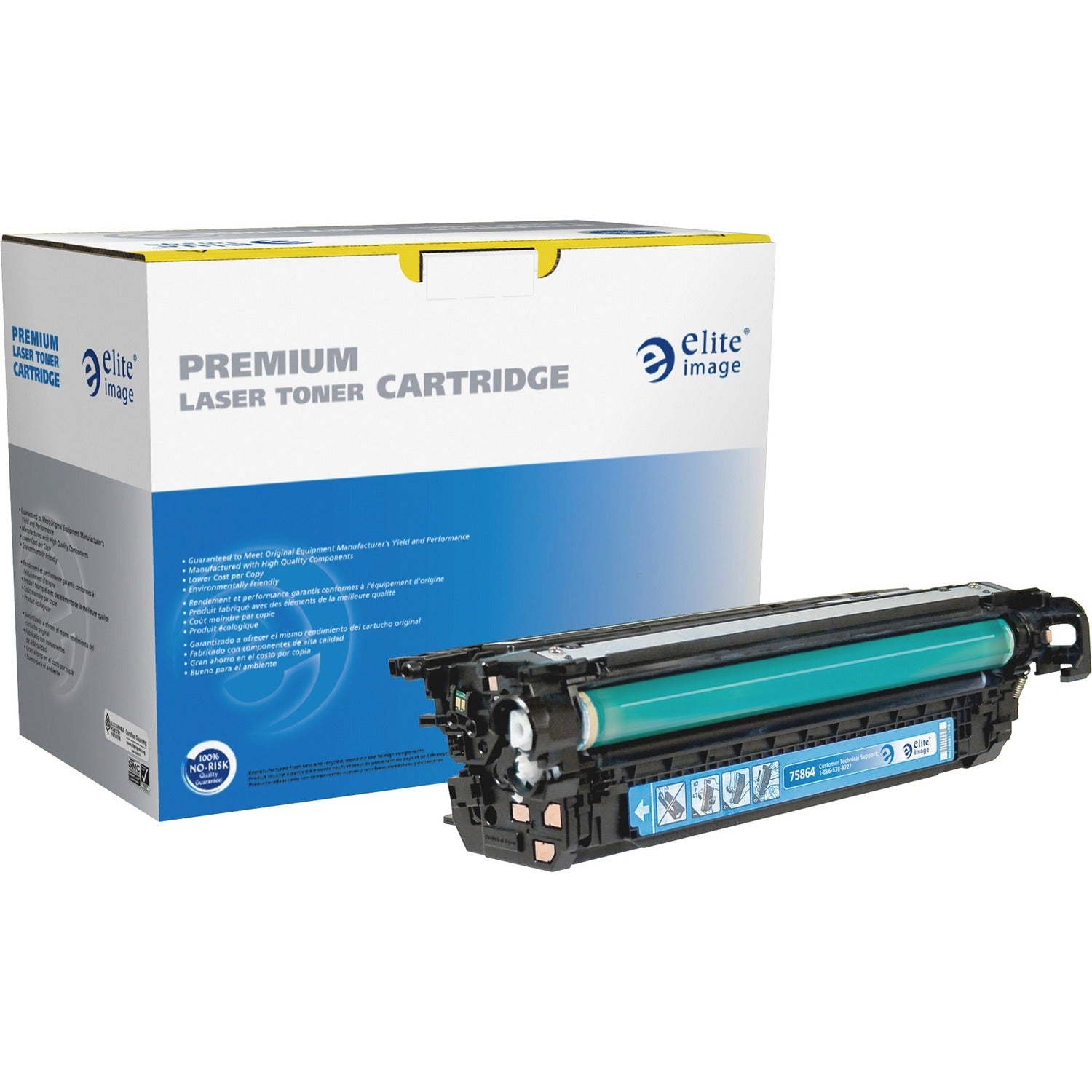Elite Image Remanufactured Laser Toner Cartridge - Alternative for HP 646A (CF031A) - Cyan - 1 Each (75864)