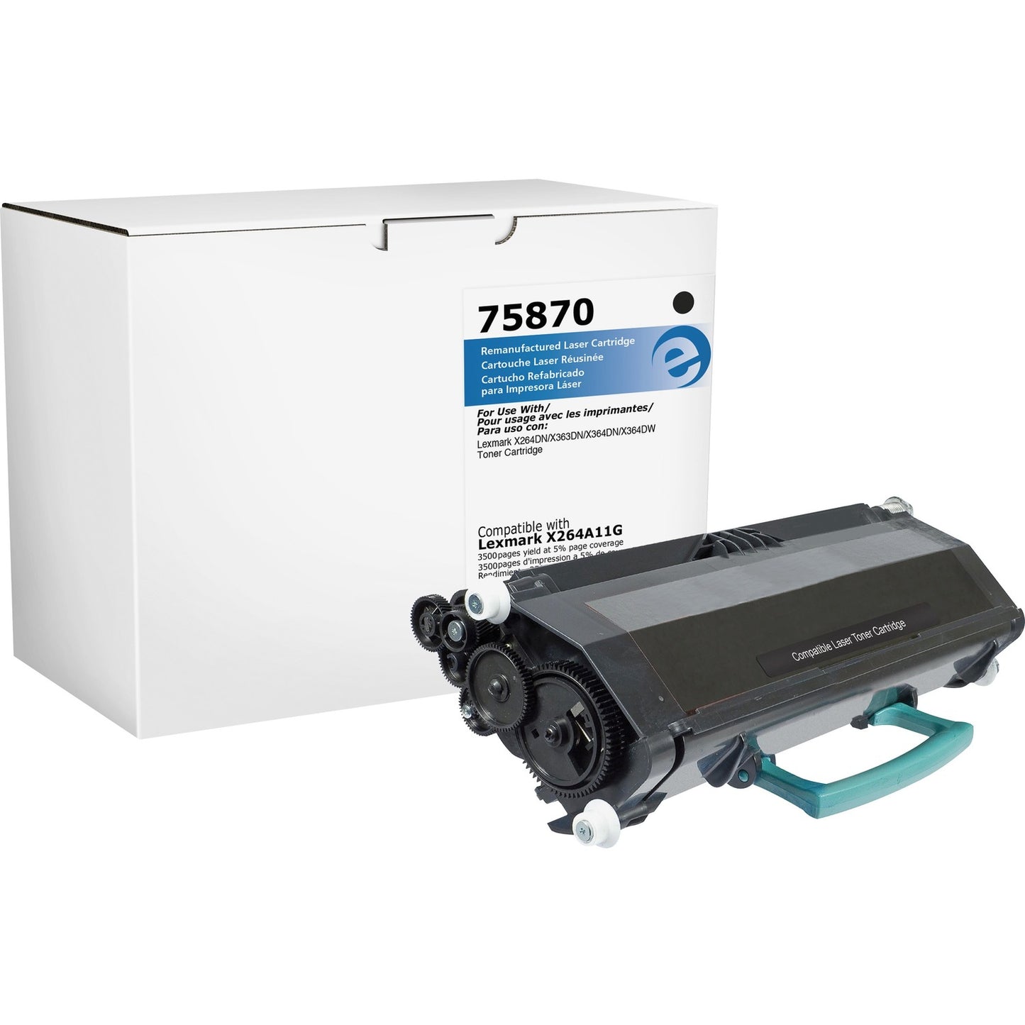 Elite Image Remanufactured Toner Cartridge - Alternative for Lexmark (X264A11A) (75870)