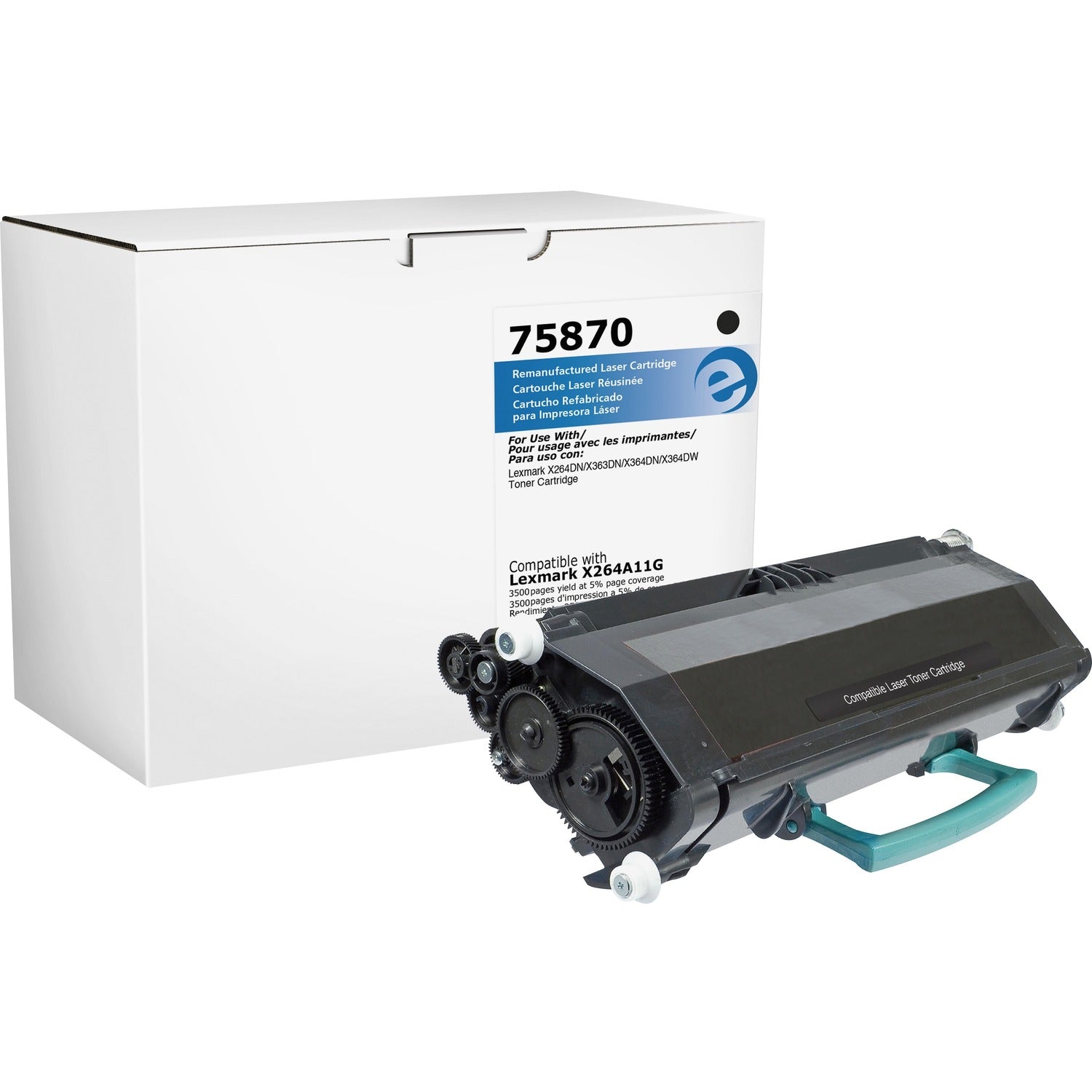Elite Image Remanufactured Toner Cartridge - Alternative for Lexmark (X264A11A) (75870)