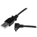 StarTech 1m Usb To Up Angle Mini Usb Cable (USBAMB1MU)