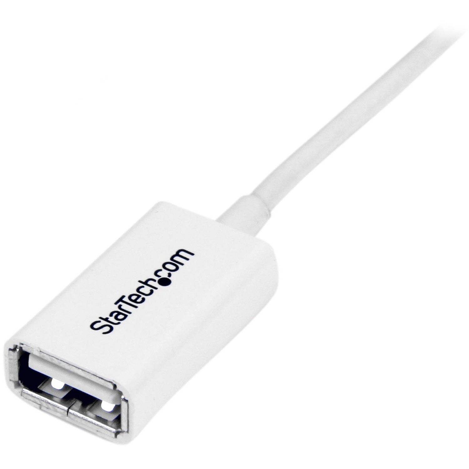 StarTech 1m White Usb 2.0 Extension Cable-m/f (USBEXTPAA1MW)