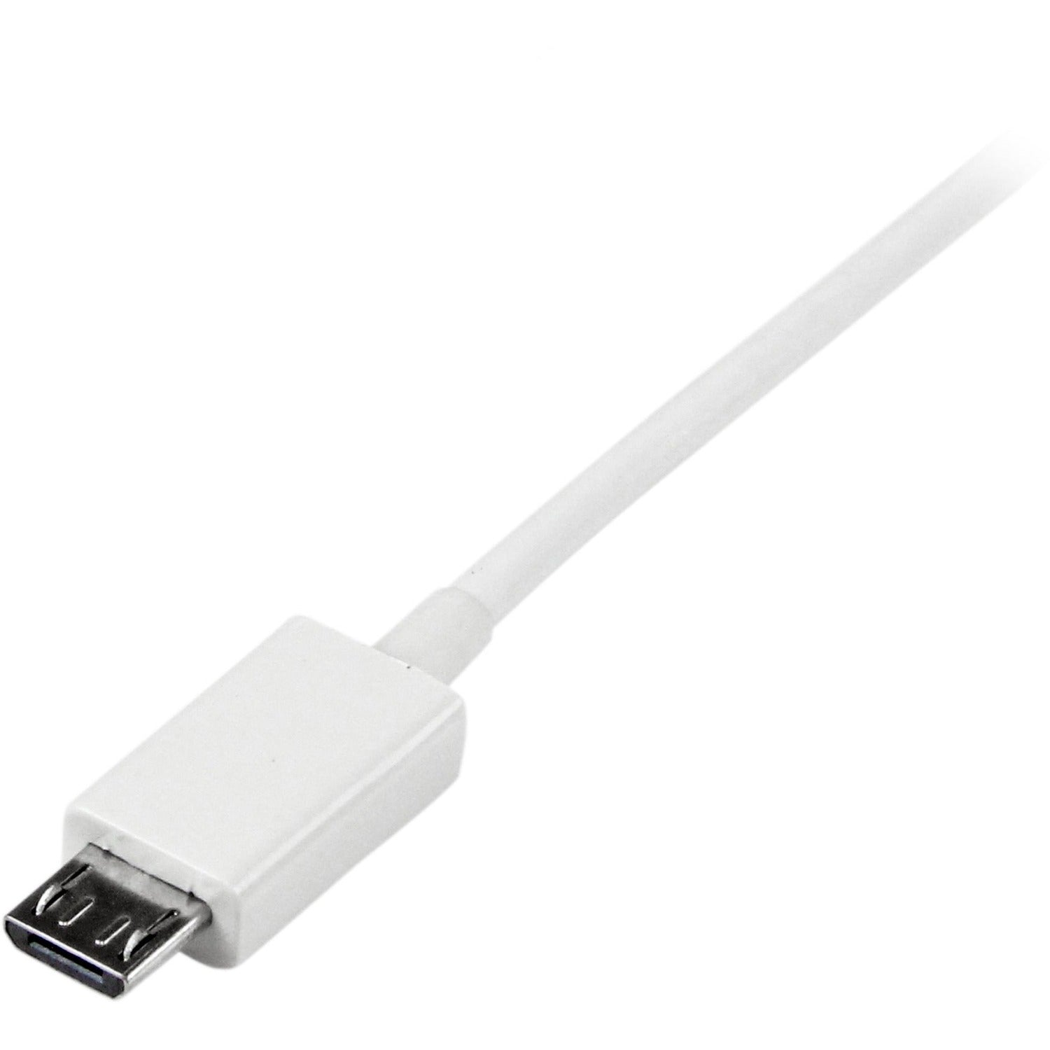 StarTech 1m White Micro Usb Cable - A To Micro B (USBPAUB1MW)
