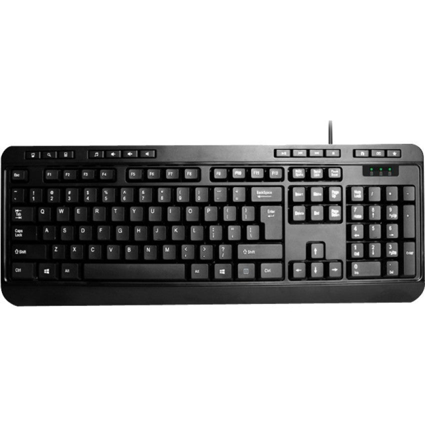 Adesso Desktop Multimedia Ps/2 Black Keyboard (AKB132PB)