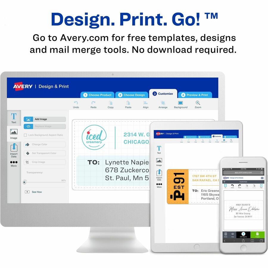  Printable Shipping Labels, 2.5" x 4" , 800 Labels (5817)