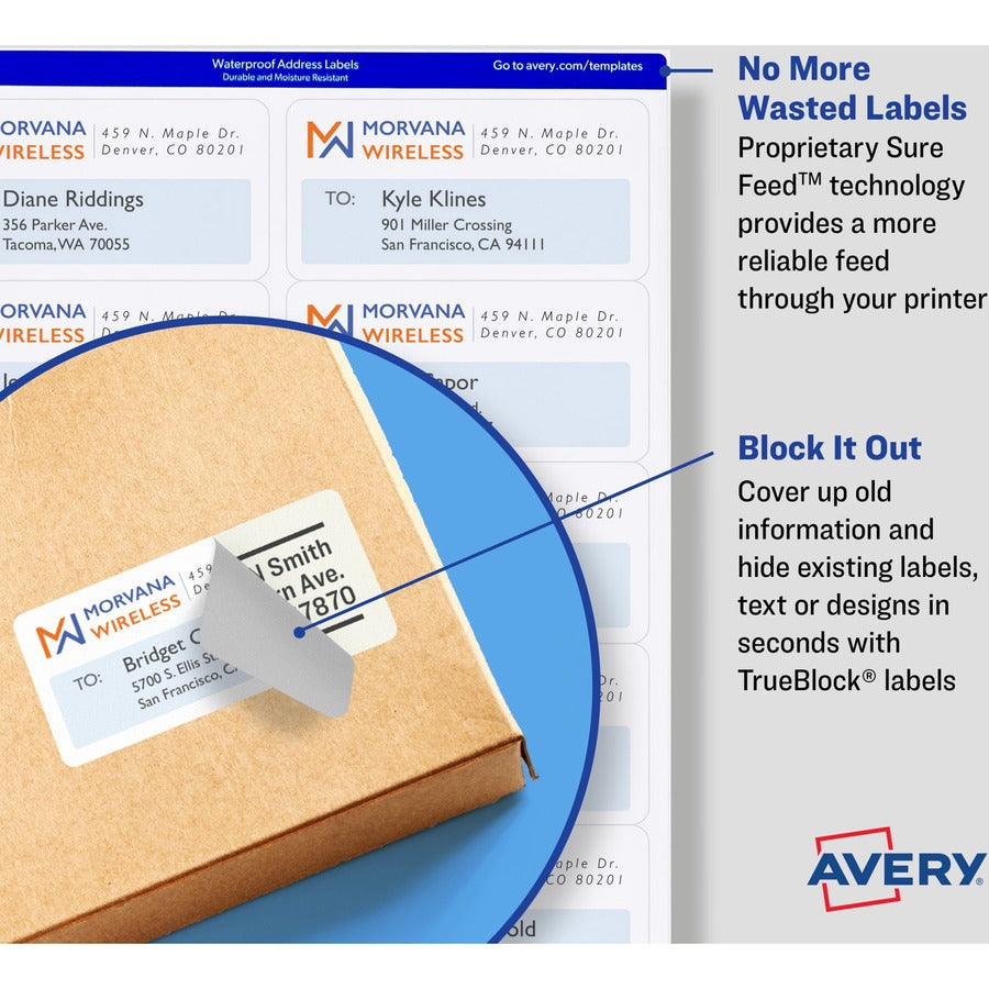  Printable Shipping Labels, 2.5" x 4" , 800 Labels (5817)