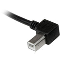 StarTech 2m Usb 2.0 A To Left Angle B Cable M/m (USBAB2ML)