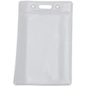 SICURIX Vinyl Punched ID Badge Holders - Vertical (67825)