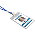 SICURIX Vinyl Punched ID Badge Holders - Vertical (67825)