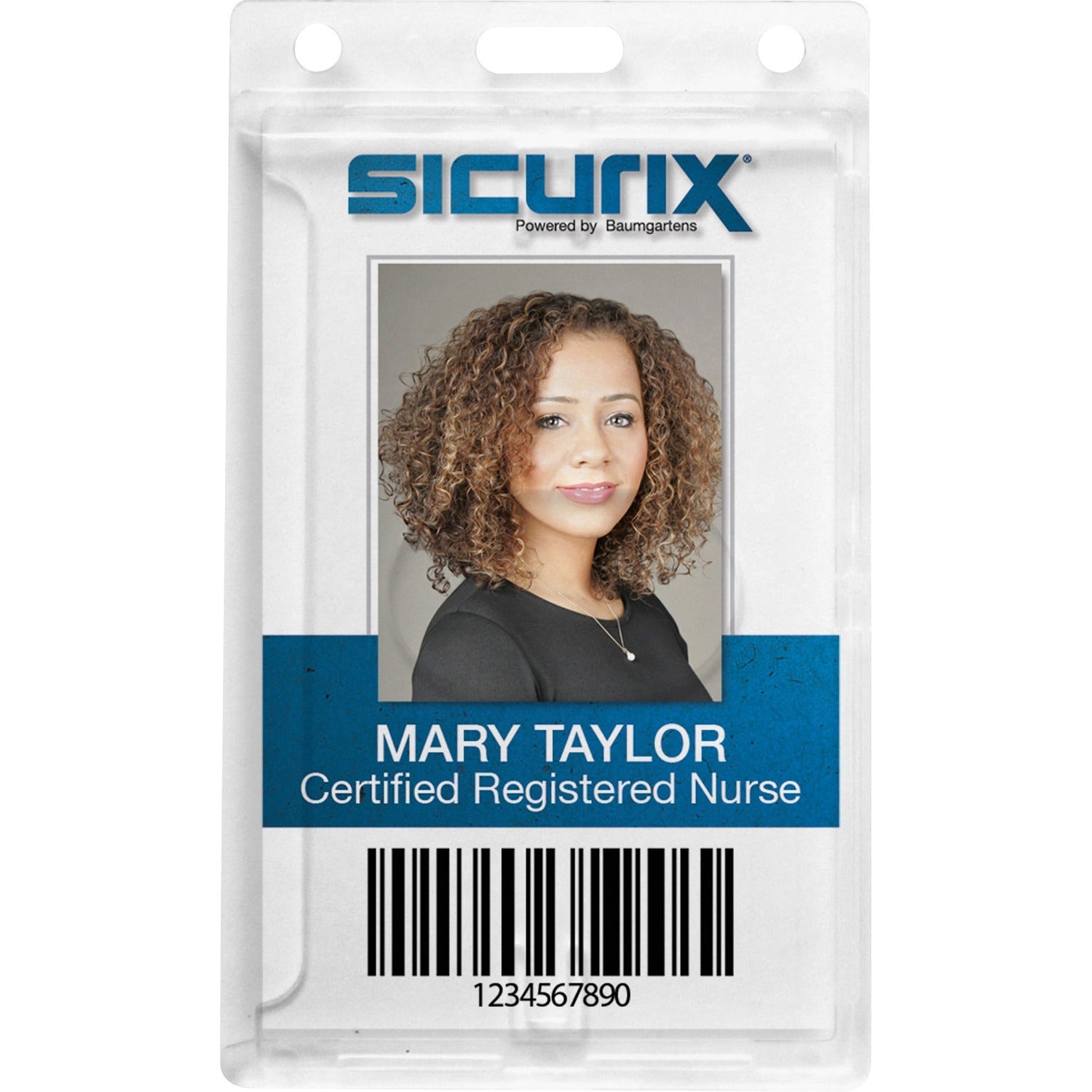 SICURIX Rigid PC ID Badge Dispensers with Thumb Slot - Vertical (68140)