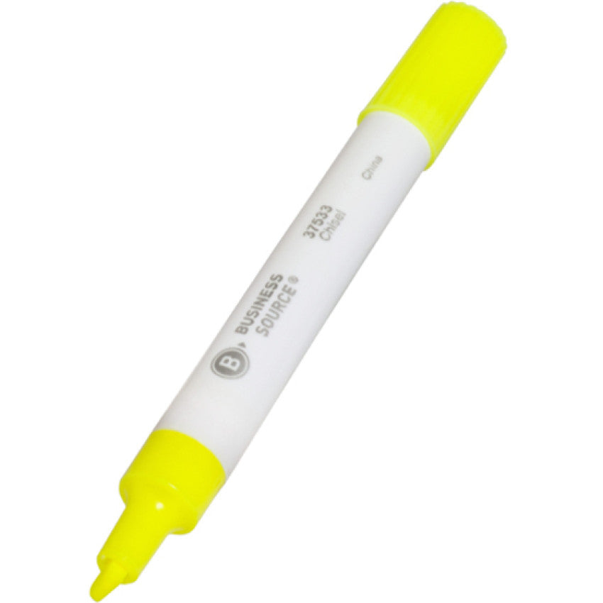 Business Source Chisel Tip Yellow Value Highlighter (37533)