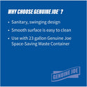 Genuine Joe Space-Saving Container Swing Lid (02343)