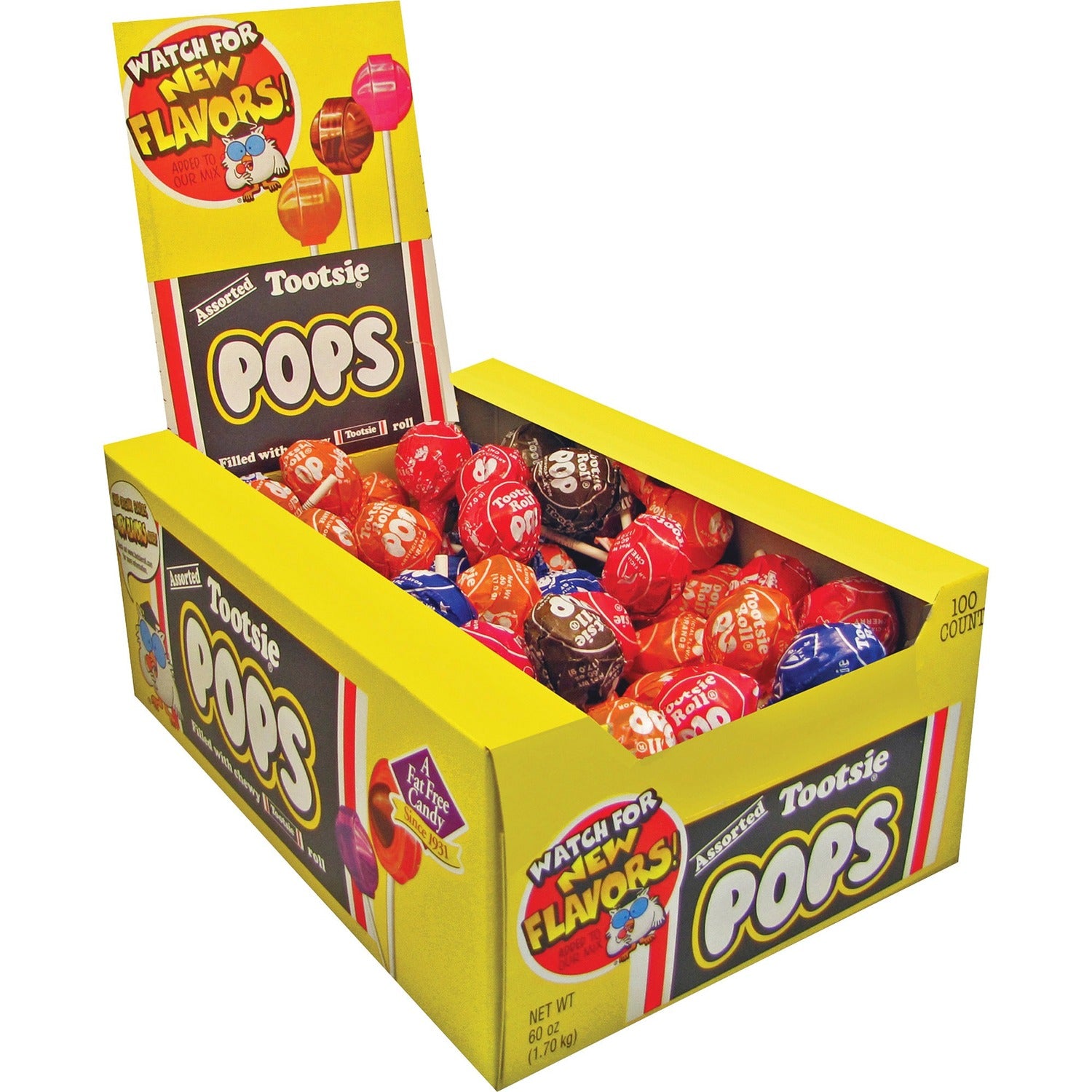 Tootsie Roll Tootsie Assorted Flavors Candy Center Lollipops (508)