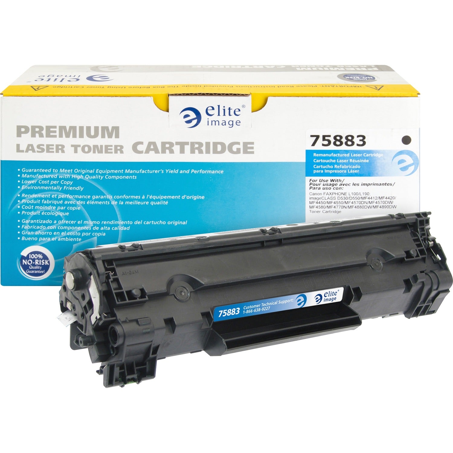 Elite Image Remanufactured Toner Cartridge - Alternative for Canon (128) (75883)