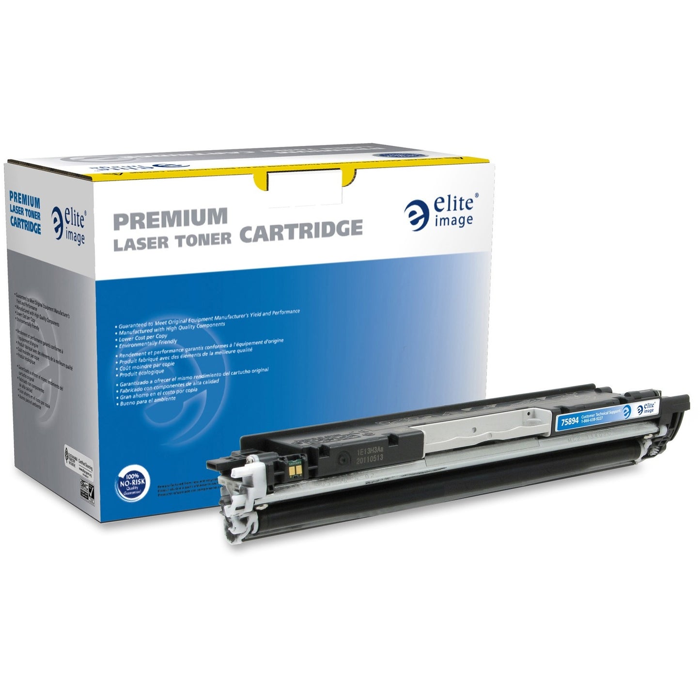 Elite Image Remanufactured Laser Toner Cartridge - Alternative for HP 126A (CE310A) - Black - 1 Each (75894)