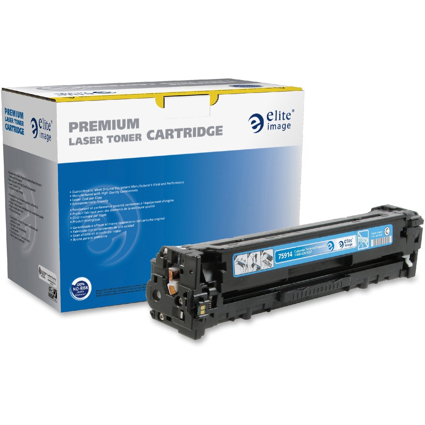 Elite Image Remanufactured Laser Toner Cartridge - Alternative for HP 131A (CF211A) - Cyan - 1 Each (75914)