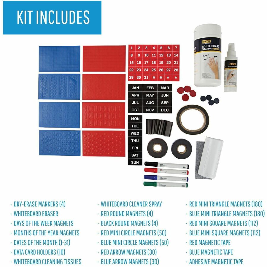 MasterVision Professional Magnetic Board Accessory Kit (KT1317)