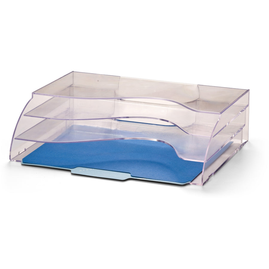 Officemate Clear Wave 2-way Desktop Organizer (22904)