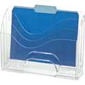 Officemate Clear Wave 2-way Desktop Organizer (22904)