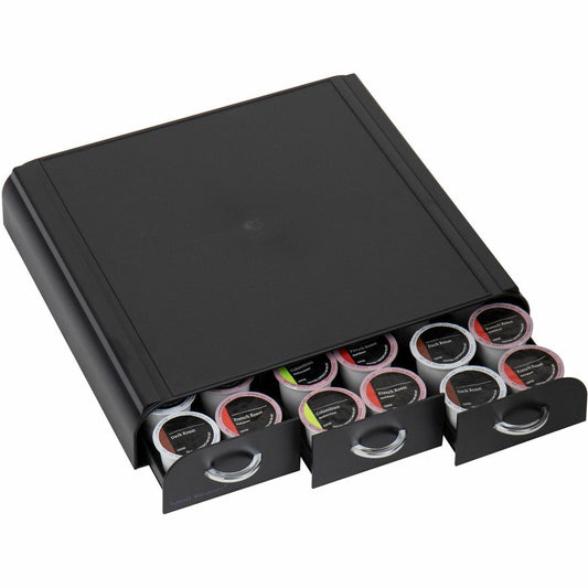 Mind Reader EMS Mind 3-drawer Coffee Pod Organizer (TRY3PCBLK)