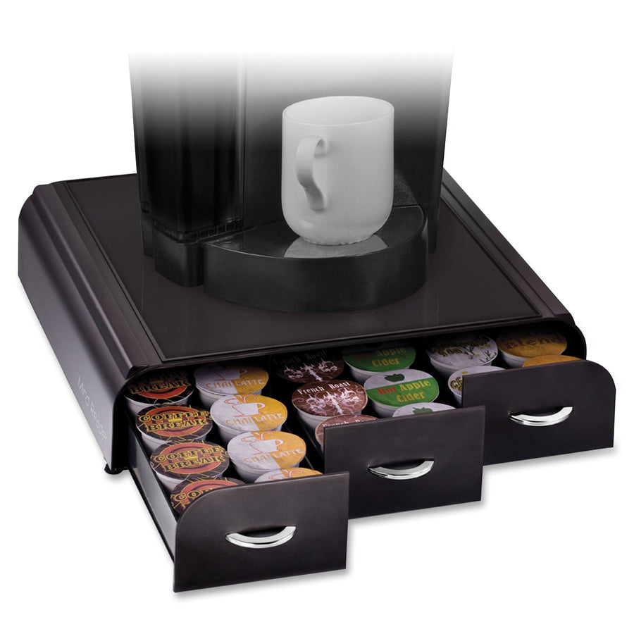 Mind Reader EMS Mind 3-drawer Coffee Pod Organizer (TRY3PCBLK)