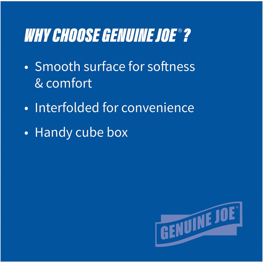 Genuine Joe Cube Box Facial Tissue (26085)