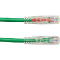 Black Box Cat6 550-mhz Locking Snagless Stranded Ethernet Patch Cable-unshielded (utp), Cm Pvc (rj45 M/m), Green, 5-ft. (1.5-m) (C6PC70GN05)