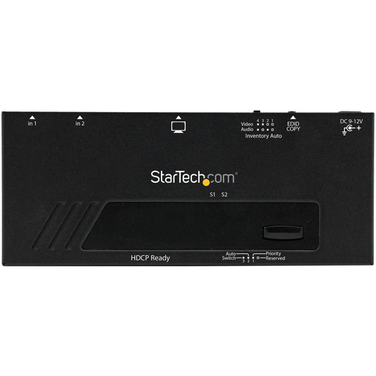 StarTech 2 Port Hdmi Switch W/ Automatic Priority (VS221HDQ)