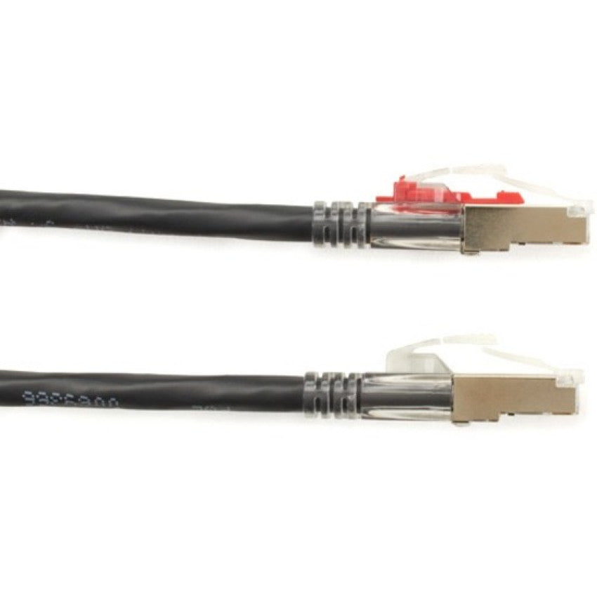 Black Box Cat6a 650-mhz Locking Snagless Stranded Ethernet Patch Cable-shielded(s/ftp), Cm Pvc (rj45 M/m), Black, 20-ft. (6.0-m) (C6APC80SBK20)