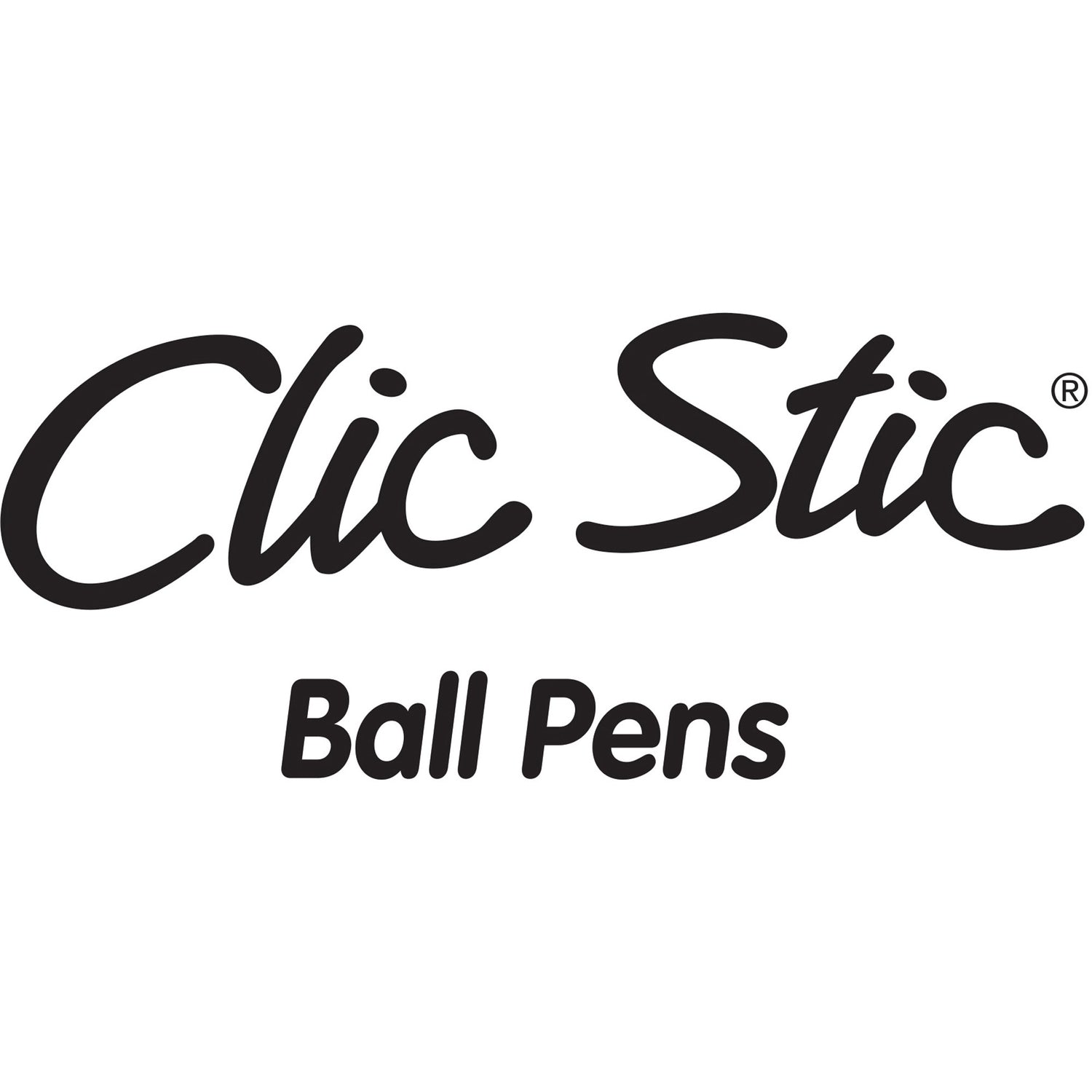 BIC Clic Stic Fashion Retractable Ball Point Pen, Black, 24 Pack (CSM241BLK)